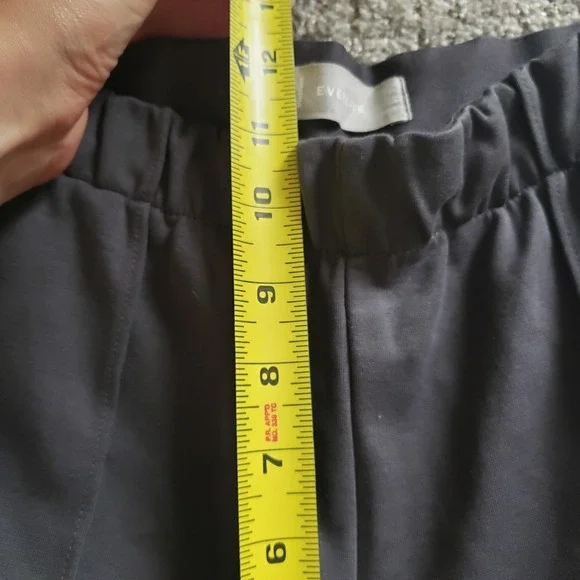 Everlane The Dream Pant Elastic Waist Pull On Career Casual Gray Size‎ 6 - Picture 6 of 11